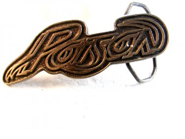 1992 Poison Belt Buckle Made in U.S.A. by Cyanide Merchandizing