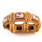 Gorgeous Victorian Etruscan 800 Silver Gold Vermeil Cameos Bracelet