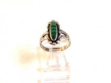 Native American Sterling Turquoise Ring Size 6 Bells Trading Post