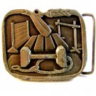Vintage J and J Dog Supplies Belt Buckle