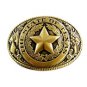The State of Texas Brushed Goldtone w/ Black Belt Buckle 2192014