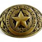 The State of Texas Brushed Goldtone w/ Black Belt Buckle 2192014