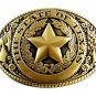 The State of Texas Brushed Goldtone w/ Black Belt Buckle 2192014
