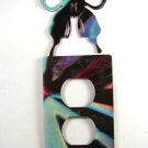 Butterfly Double Outlet Cover Plate by Steel Images USA 51515