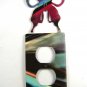 Butterfly Double Outlet Cover Plate by Steel Images USA 51515