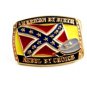 American By Birth Rebel By Choice Belt Buckle Made In USA