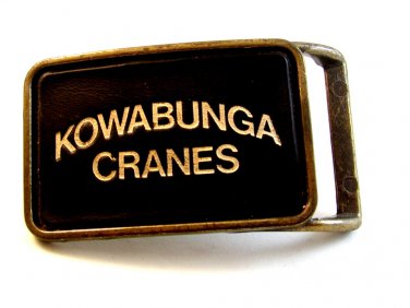 Vintage Kowabunga Cranes Belt Buckle