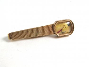1940's - 1950's Fly Fishing Lure Tie Clasp by Swank 12182013
