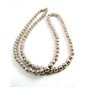 Mexican Sterling Silver 32" Ball Necklace