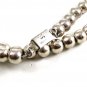 Mexican Sterling Silver 32" Ball Necklace