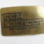 1970's - 80's Rex Spencer Equipment Company Brass Belt Buckle Unmarked 121614