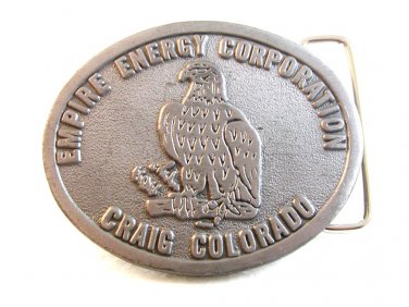 Vintage Empire Energy Corporation Craig Colorado Belt Buckle