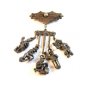 Vintage Charm Holder w/ Policeman Newspaper Boy etc Brooch
