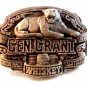 1995 General Grant Union Made Whiskey Belt Buckle Made in U.S.A.
