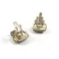 Silvertone Y2K Computer Cufflinks Unmarked 102114