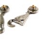 Mexican Sterling Silver Wolf Howling At Moon Pieced Earrings