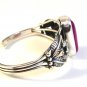 Southwest Sterling Silver & Purple Agate Cuff Bracelet