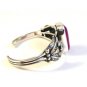 Southwest Sterling Silver & Purple Agate Cuff Bracelet