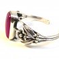 Southwest Sterling Silver & Purple Agate Cuff Bracelet