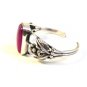 Southwest Sterling Silver & Purple Agate Cuff Bracelet