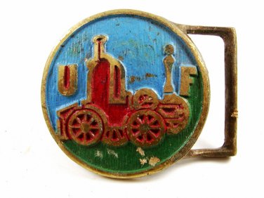 1970's UF United Firemans Insurance Company Belt Buckle 100114