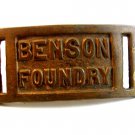 Vintage Odd Benson Foundry Belt Buckle ???????