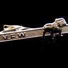 Vintage V.F.W. Silver Tone Marine Tie Clasp 90-098