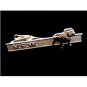 Vintage V.F.W. Silver Tone Marine Tie Clasp 90-098