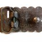 Vintage Solid Brass Soccer Belt Buckle