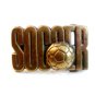 Vintage Solid Brass Soccer Belt Buckle