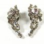 Vintage Sparkley Rhinestone Clip On Earrings Unbranded 71215bb