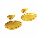 Victorian / Edwardian True Vintage Goldtone Cufflinks Not Marked 101614
