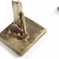 Old Mexican Eagle Mark 3 Taxco Sterling Silver Zebra Cufflinks Marked NAR