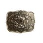 Mini 1980 National Finals Rodeo Calf Roping Belt Buckle by Hesston 72514