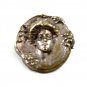 Art Nouveau Gibson Girl Silvertone Brooch Unmarked 101614