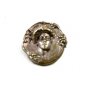 Art Nouveau Gibson Girl Silvertone Brooch Unmarked 101614