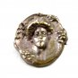 Art Nouveau Gibson Girl Silvertone Brooch Unmarked 101614