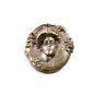 Art Nouveau Gibson Girl Silvertone Brooch Unmarked 101614