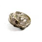Art Nouveau Gibson Girl Silvertone Brooch Unmarked 101614