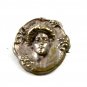 Art Nouveau Gibson Girl Silvertone Brooch Unmarked 101614