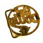Vintage Solid Brass GET DOWN Belt Buckle Unbranded 62915