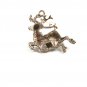 Sterling Silver Buck Deer Reindeer Christmas Charm / Pendant 81814