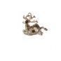 Sterling Silver Buck Deer Reindeer Christmas Charm / Pendant 81814