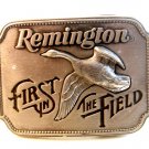 1980 Remington First In The Field Belt Buckle Made in U.S.A.