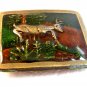 Vintage 1977 Indana Metal Craft Deer Belt Buckle