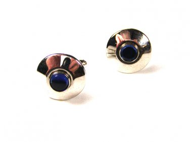 Vintage Silvetone & Bue Cufflinks Unbranded 71415