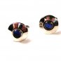 Vintage Silvetone & Bue Cufflinks Unbranded 71415