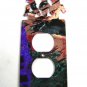 3 Cowboys Galloping Horses Double Outlet Cover Plate by Steel Images 51315