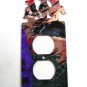 3 Cowboys Galloping Horses Double Outlet Cover Plate by Steel Images 51315