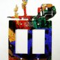 Pueblo Pottery Double Rocker Outlet Cover Plate by Steel Images USA 030515B